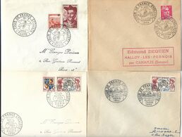 Etapes Du Tour De France 9 Enveloppes. 1948/50/53/54/55/57 - Ciclismo