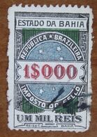 BRASILE Bahia Imposto Do Sello Revenue Fiscali Tax 1$000 R   - Usato - Service