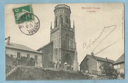 UR0127   CPA    MOUSSEY  (Vosges)  L'Eglise - Animation  ++++ - Moussey