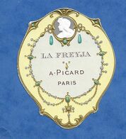 ETIQUETTE ANCIENNE De PARFUM ( 2 SCANS ) - LA FREYJA - A. PICARD PARIS - Parf. Etat - - Etiquetas