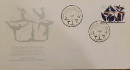 A) 1991, BRAZIL, WORLD CONGRESS OF PHYSICAL EDUCATION, SPORTS AND RECREATION, FIRST DAY COVER, ECT - Lettres & Documents