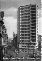 1451"TORINO-PIAZZA SOLFERINO E VIA PIETRO MICCA  " 1954  ANIMATA CARTOL ORIGINALE - Piazze