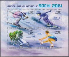 Olympics 2014 - Figure Skate - C.-AFRICA - S/S MNH - Winter 2014: Sotchi