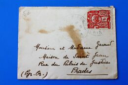 AVIATION BIEN-HOA COCHINCHINE-MILITARIA Poste AVION Fra (ex-colonie Protectorat)Indochine Marcophilie Mignonette☛Prades - Lettres & Documents