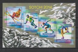 Olympics 2014 - Figure Skate - C.-AFRICA - S/S MNH - Hiver 2014: Sotchi