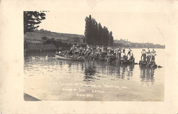 74-LAC-LEMAN- CARTE-PHOTO- LA COLONIE DE VACANCES DU " CHANTIER " AUX LAC LEMAN AOU^T 1911 - Annecy
