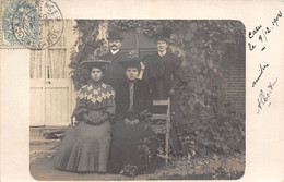 14-CAEN- CARTE-PHOTO- UNE FAMILLE - Caen