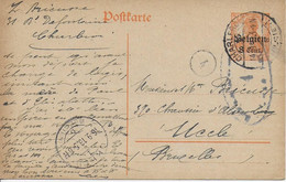 ENTIER  POSTAL ..-- Guerre 14/18 . - Occupation Allemande