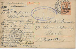 ENTIER  POSTAL ..-- Guerre 14/18 . - German Occupation