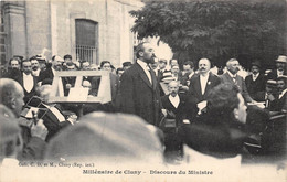 71-CLUNY- MILLENAIRE DE CLUNY DISCOURS DU MINISTRE - Cluny