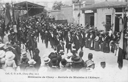 71-CLUNY- MILLENAIRE DE CLUNY- ARRIVEE DU MINISTRE A L'ABBAYE - Cluny