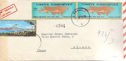 TURKIYE CUMHURIYETI AIR MAIL FDC FANTASTIC COVER   (SETT200457) - 1934-39 Sandschak Alexandrette & Hatay