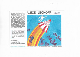 Buvard Ancien  Aviation,Alexi Léonoff Lutte Contre L'alcolisdme - A