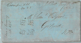 91301 - UNITED STATES USA - Postal History - PREPHILATELIC Cover OSSIPEE, NH 1855 - …-1845 Prefilatelia