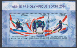 Olympics 2014 - Bobsleigh - GUINEA - S/S MNH - Inverno 2014: Sotchi