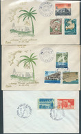 Turchia Turkey TURQUIE,1955-1957 Three New F.D.C. Covers Obliterates Of The Day, Anatolya & Istanbul - Covers & Documents