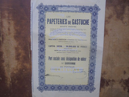 ACTION PAPETERIE DE GASTUCHE (LIRE CI BAS LES CONDITIONS D'ENVOIS) - Unclassified