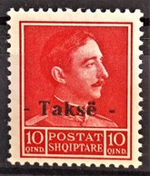 ALBANIA 1939 - MNH - Sc# J39a - "-Takse-" - Albania