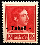 ALBANIA 1939 - MNH - Sc# J39a - "-Takse-" - Albania