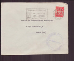 France, Enveloppe Du 13 Juin 1957 De Compiègne Pour Paris ( Cachet Vaguemestre ) - Lettres & Documents