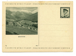 Krkonoše Illustrated Postal Stationery Postcard Unused B200915 - Cartes Postales