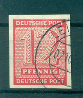 Allemagne - Saxe Occidentale 1945 - Y & T N. 4 - Série Courante (Michel N. 119 X) (ii) - Oblitérés