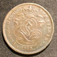 BELGIQUE - BELGIUM - 2 CENTIMES 1905 - Légende NL- Léopold II - KM 36 - 2 Centimes