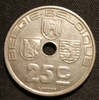 BELGIQUE - BELGIUM - 25 CENTIMES 1938 - Léopold III - ( Belgie - Belgique ) - KM 115 - 25 Cent