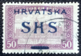 Joegoslavië - Hrvatska - P3/3 - (°)used - 1918 - Michel Nr. 76 - Parlementsgebouw - Préphilatélie
