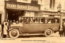 Forges Les Eaux * Gros Plan Autobus Auto Car 24 Place De Marque ? Grand Garage Central Tel.66 * Commerce Autocar - Forges Les Eaux