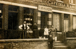 Gaillefontaine * Carte Photo * Devanture Du Café De La Mairie L. MAUGER * Commerce Magasin - Forges Les Eaux