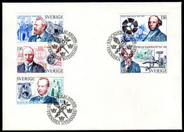 SWEDEN 1976 Pioneers Of Technology FDC.  Michel 959-63 - FDC