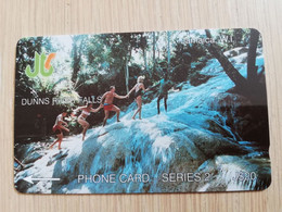 JAMAICA  J$20,-  GPT CARD  DUNNS RIVER FALLS   CONTROL NR: 1JAMC   Fine Used Card  **3224** - Jamaïque