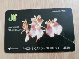 JAMAICA  J$50-  GPT CARD   ONCIDUM PULCHELLUM  CONTROL NR: 11JAMA   Fine Used Card  **3231** - Giamaica