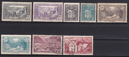 Andorre Français Principauté N°24-25-47-48-62-65-125-128 Neuf Sans Gomme Et Oblitéré - Used Stamps