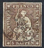 SUISSE 1862: Le ZNr. 22G, Superbe Obl. CAD Langnau Du 26.IX.62 - Gebraucht