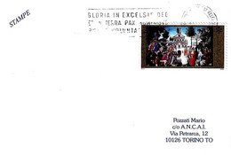 VATICANO - 2002 Targh.mecc. Natale "gloria In Excelsis Deo Et In Terra Pax Hominibus..." Guller Doppio Cerchio - 1628 - Cartas & Documentos