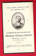 07 ARDECHE Avis Décès Mémento Marius CHALINDAR Issarles Le Monastier Sur Gazeille Cafetier 1930 - Andachtsbilder