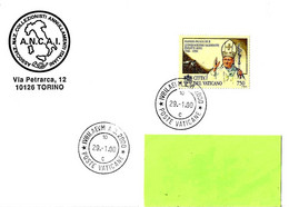 VATICANO - 2000 Lettera Con Annullo Ordinario GIUBILEO "Iubilaeum A.D.2000" 10-c - 1633 - Briefe U. Dokumente