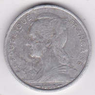 ILE DE LA REUNION. 5 FRANCS 1955 . ALUMINIUM - Reunion