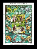 LIBYA 1995 MNH 1995 DINOSAURS DINOSAURES DINOSAURIER MAMMOTH JURASSIC PARK PREHISTORIC ANIMALS - Libya