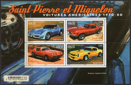 St Pierre Et Miquelon 2020 - Voitures Américaines Sport De 1970/80 - BF Neuf // Mnh - Unused Stamps