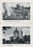 TORINO - PARCO DEL VALENTINO -FONTANA MONUMENTALE-BASILICA DI SUPERGA - Parcs & Jardins