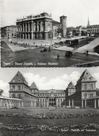 TORINO -CASTELLO DEL VALENTINO - PIAZZA CASTELLO E PALAZZO MADAMA-VERE FOTO -1965 - Palazzo Madama