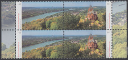 !a! GERMANY 2020 Mi. 3510-3511 MNH BLOCK W/ Right & Left Margins - Bonn/Siebengebirge - Unused Stamps