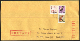 Mailed Cover With Stamps Fauna Bird Fox Goat  From Japan - Briefe U. Dokumente