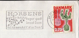 Denmark Horsens 1984 / Tager Godt Imod Dem For Horsens Ka Li At Se Dem / Machine Stamp - Frankeermachines (EMA)