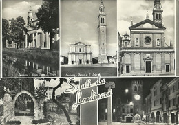 9160 " SALUTI DA LENDINARA " 5 VEDUTE - CARTOLINA POSTALE  ORIGINALE SPEDITA 1960 - Souvenir De...