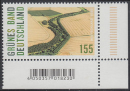 !a! GERMANY 2020 Mi. 3529 MNH SINGLE From Lower Right Corner - Conservation Project "Green Belt Germany" - Unused Stamps