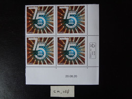 2020 FRANCE BLOC 4 TIMBRES DATÉ 1,40 " UNESCO 1945 - 2020 " 75 ANS  DATE 20.08.20  Neuf** Gommés - 2020-…